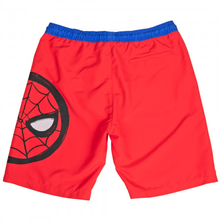 Spider-Man Character Symbol Board Shorts